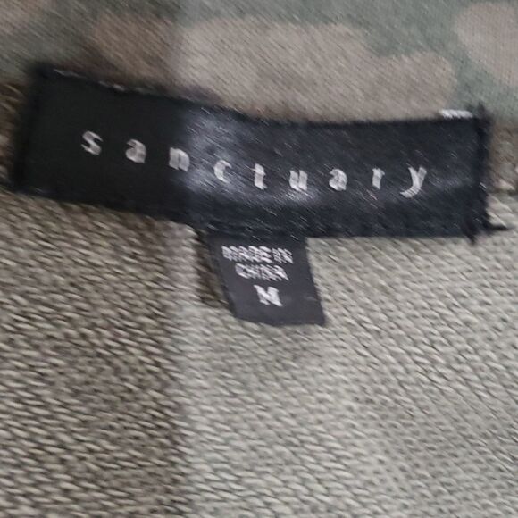 Sanctuary Oversized Camo army print lace up dress Medium - Picture 8 of 8